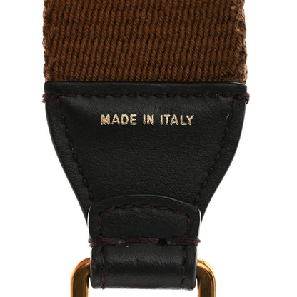 Fendi Ribbon Vitello Century FF 1974 Flat Studded Strap You Fango Marrone Ebano 4 of 6