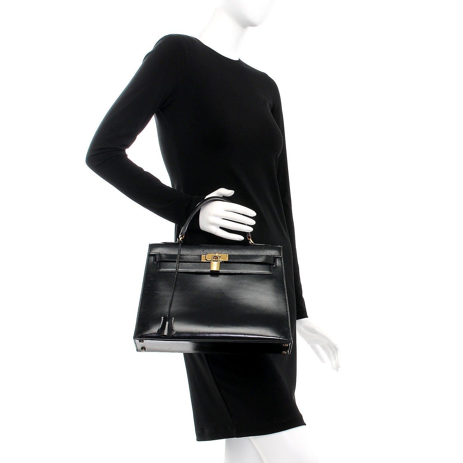 Hermes Box Kelly Sellier 32 Black 2 of 37