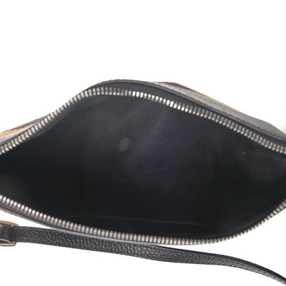 Burberry House Check Derby Peyton Crossbody Clutch Bag Black 4 of 4