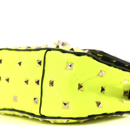Valentino Garavani Calfskin Micro Rockstud Spike Shoulder Bag Lime 9 of 9