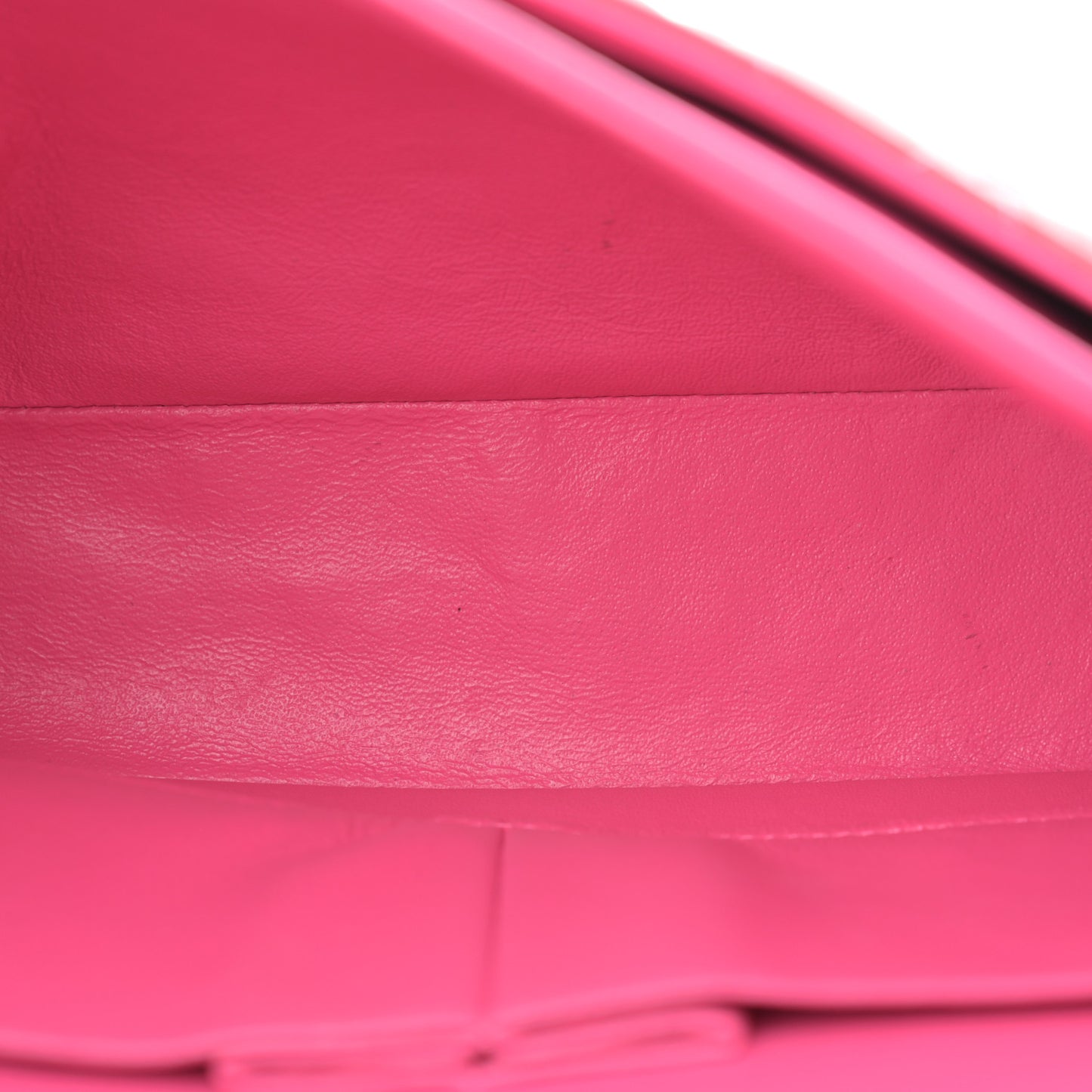 Patent Quilted Medium Double Flap Pink