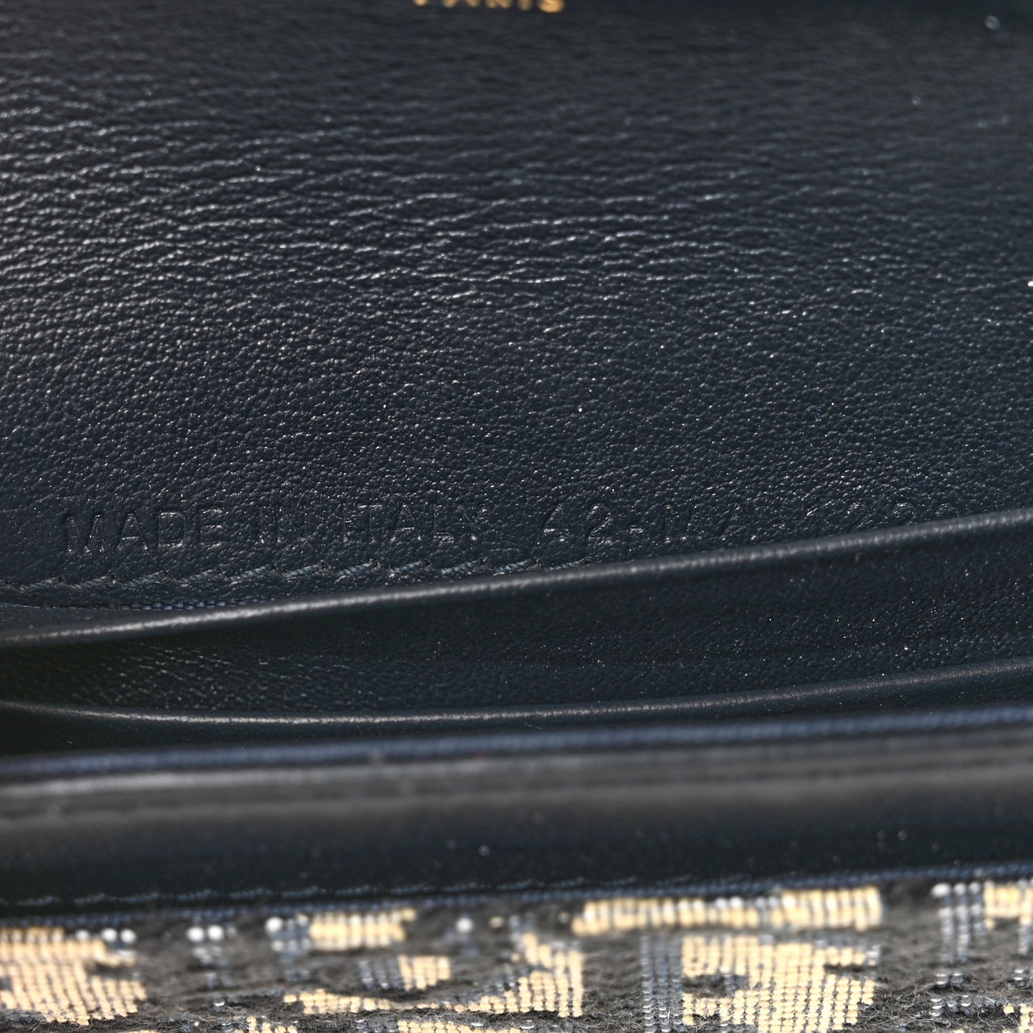 Oblique Saddle Card Holder Blue