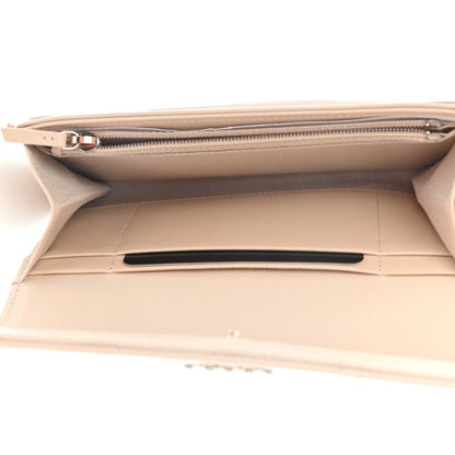 Chanel Caviar Pearl Quilted Coco Candy Wallet Beige 5 of 10