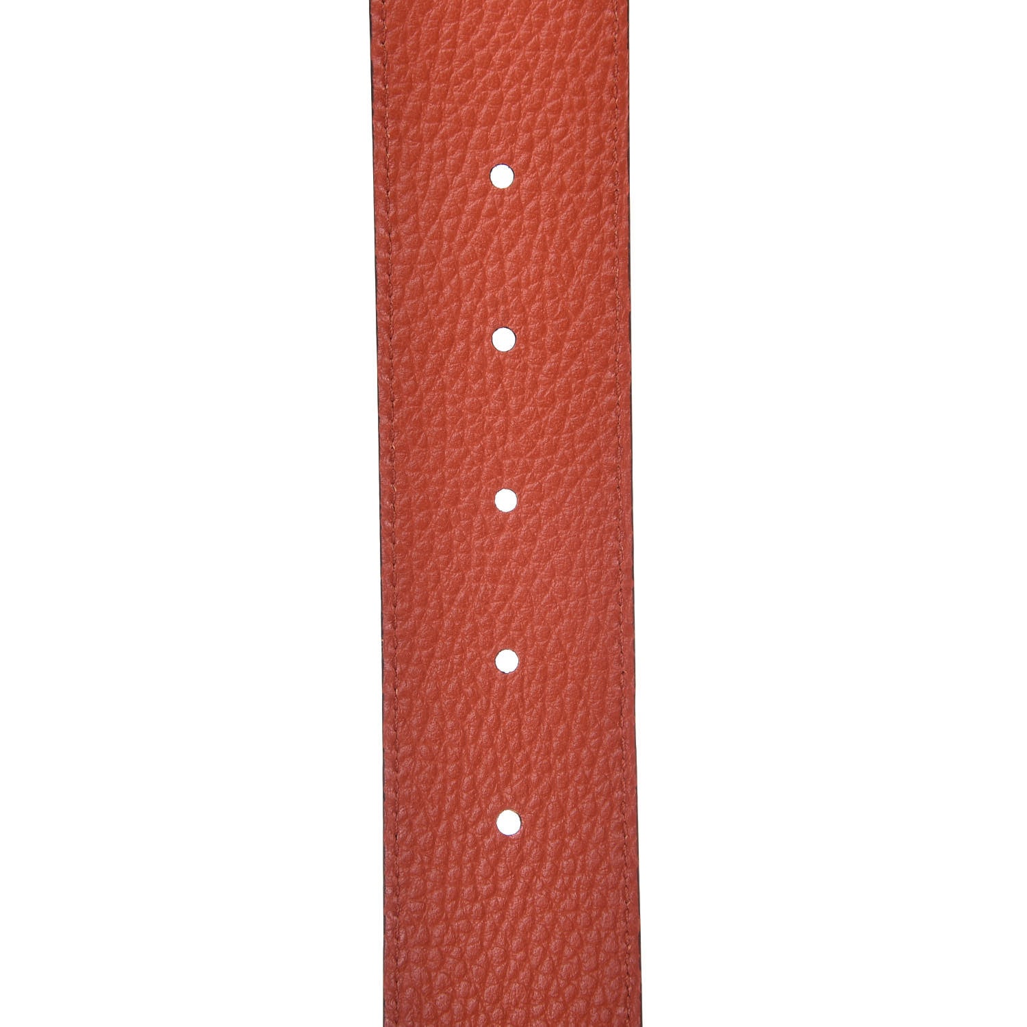 Gucci Calfskin 1973 Reversible Belt 80 32 Orange Black 7 of 8