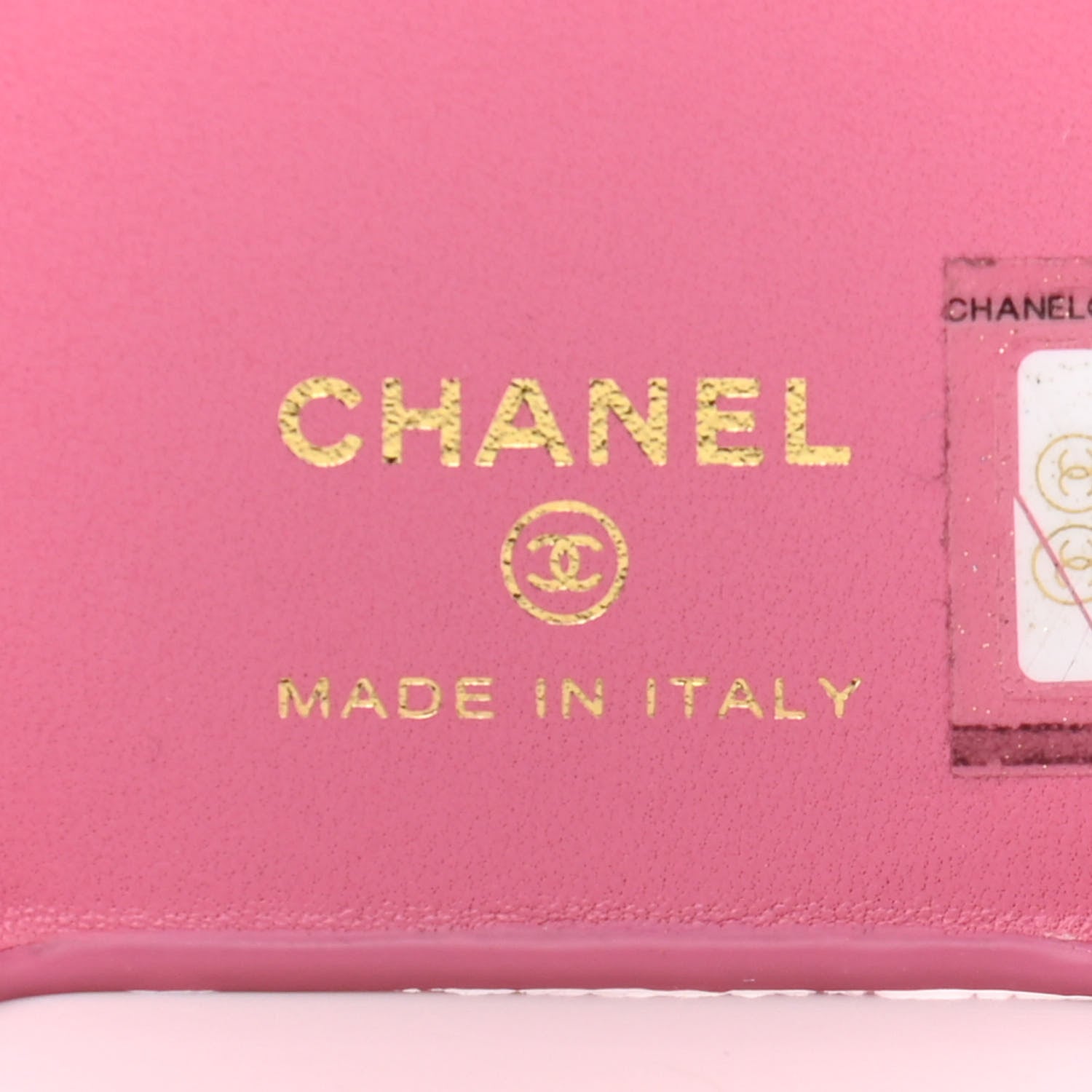 Chanel Lambskin Quilted Pearl Crush iPhone XII Pro Holder With Chain Pink 6 of 16