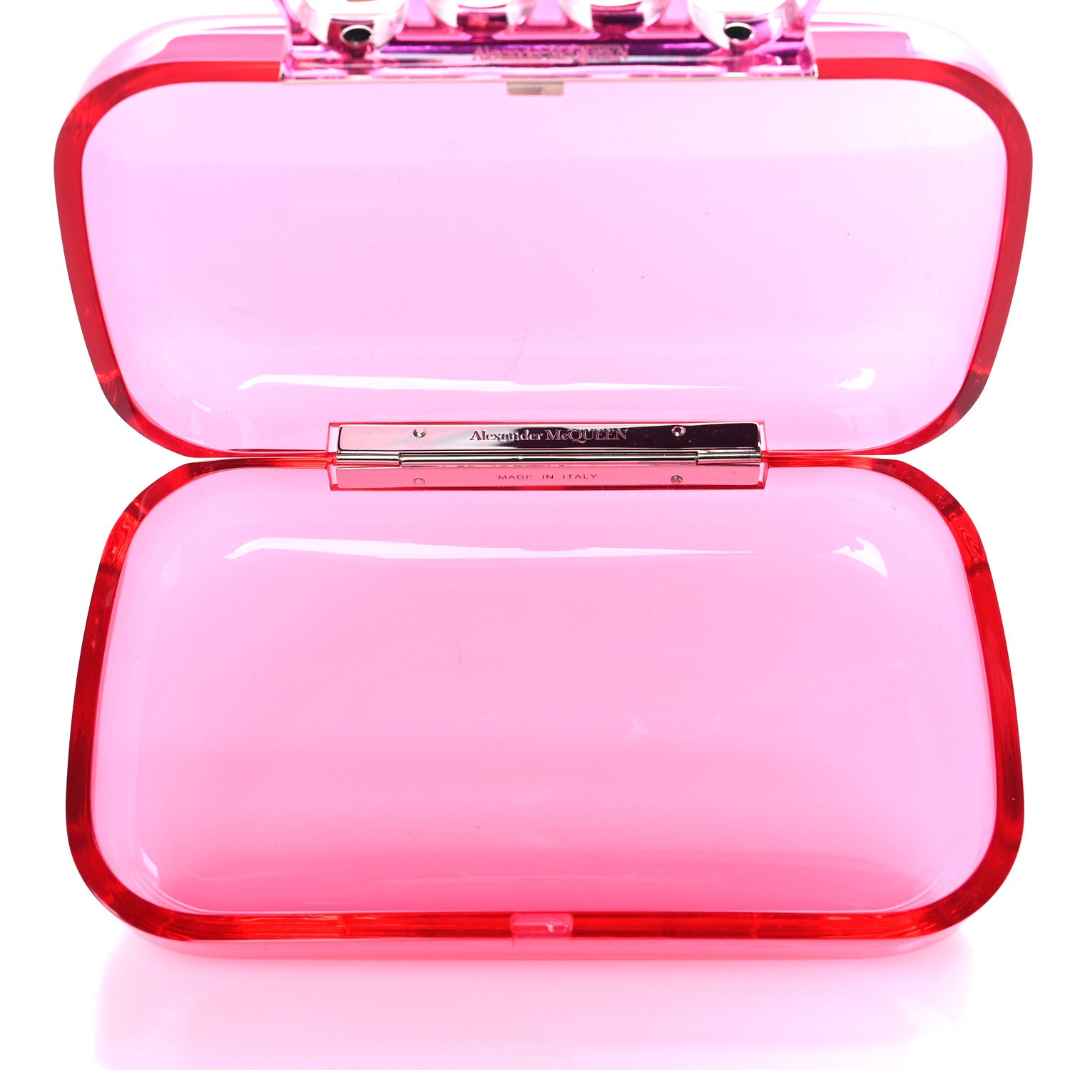 Alexander McQueen Resin Knuckle Clutch Pink 5 of 8