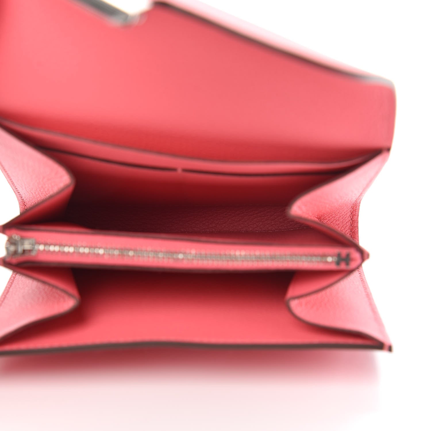 Hermes Evercolor Constance Short Wallet Rose Azalee 5 of 7