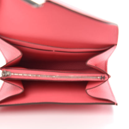 Hermes Evercolor Constance Short Wallet Rose Azalee 5 of 7