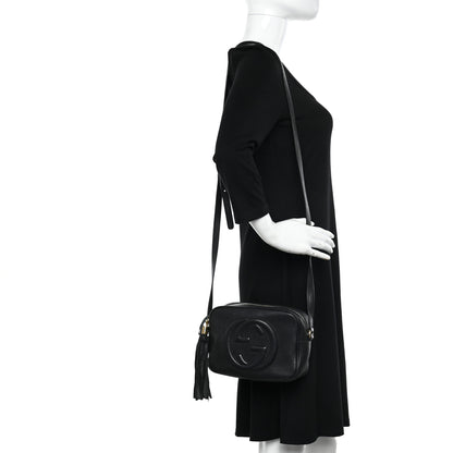 Gucci Pebbled Calfskin Small Soho Disco Bag Black 2 of 15