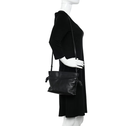 Loewe Calfskin Mini Flamenco Knot Clutch Black 2 of 10