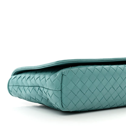 Bottega Veneta Nappa Intrecciato Dahlia Clutch Crossbody Linoleum 8 of 10