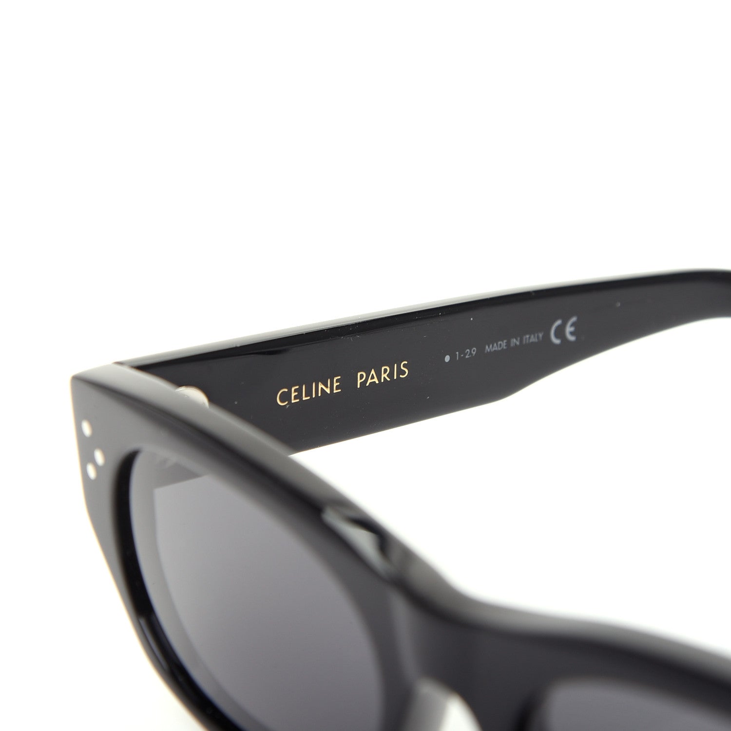 Celine Acetate Sunglasses CL40133I Black 786602 – FASHIONPHILE