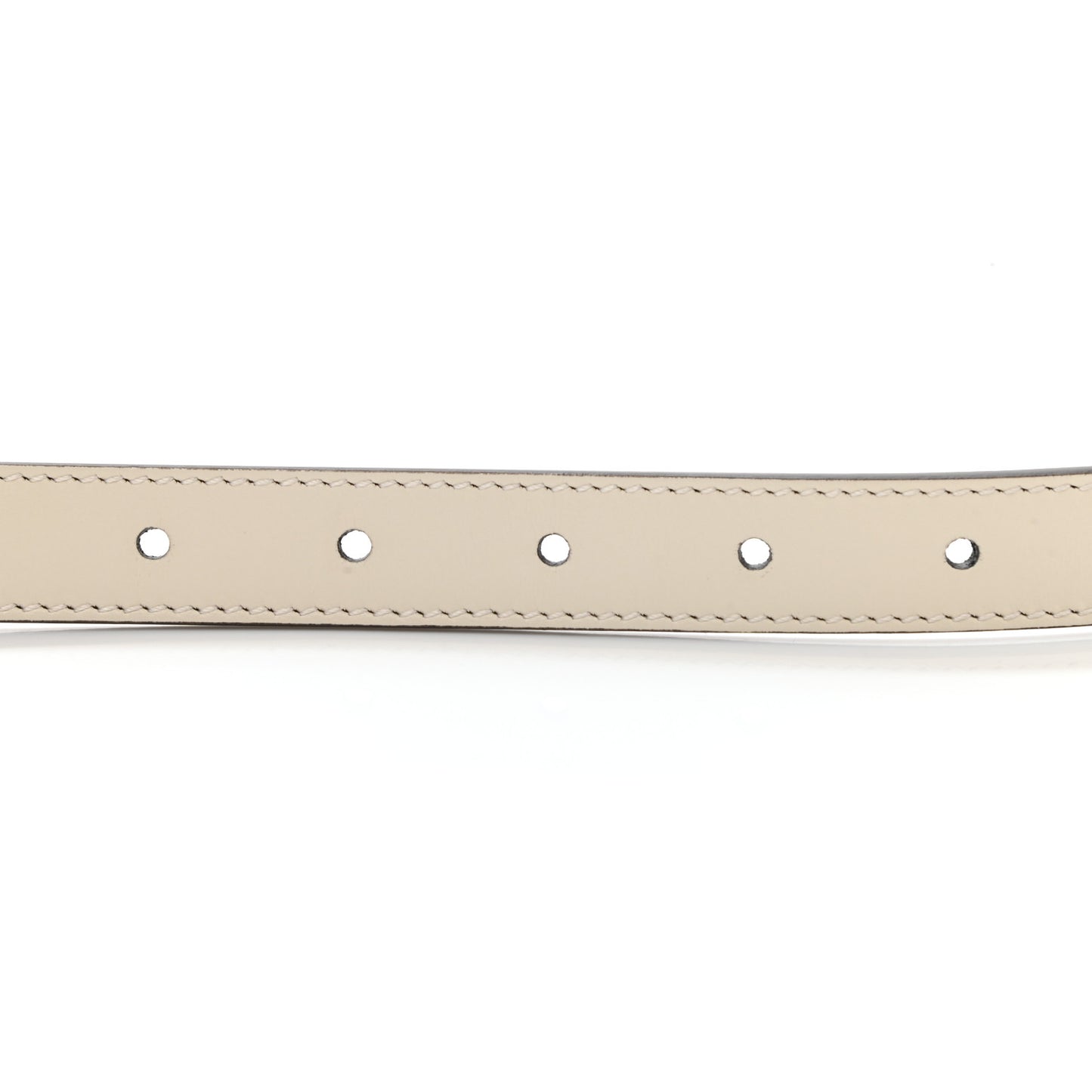Calfskin Double G 20mm Belt 75 30 Mystic White