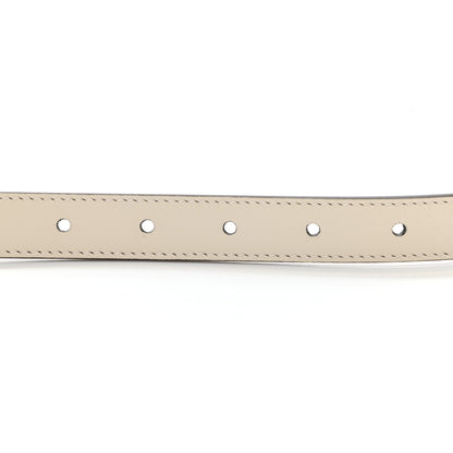 Gucci Calfskin Double G 20mm Belt 75 30 Mystic White 5 of 6