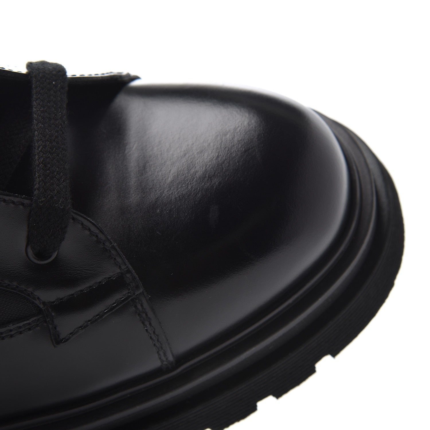 Prada Spazzolato Roi Technical Nylon Metal Triangle Logo Mens Pouch Pocket Combat Boots 9.5 Black 12 of 16