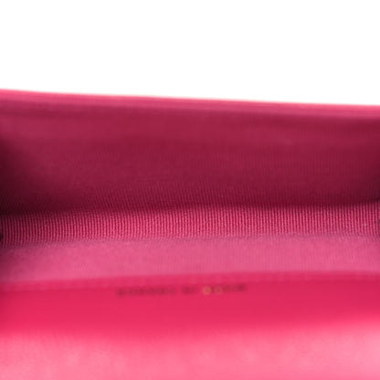 Chanel Caviar Quilted Flap Card Holder Wallet Pink 5 of 11