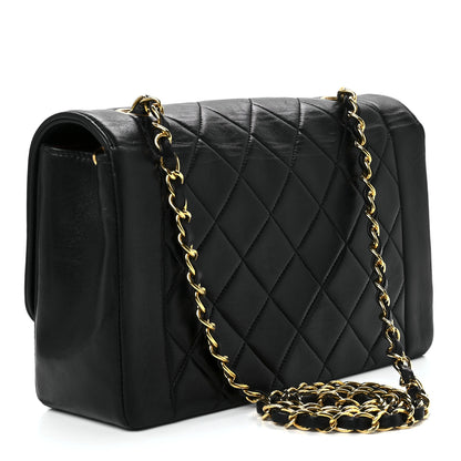Chanel Lambskin Quilted Medium Single Flap Black 2 of 11