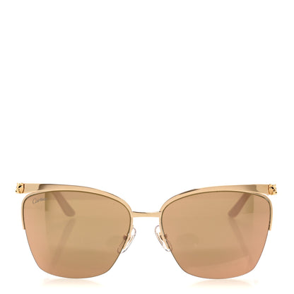 Cartier Panthere de Cartier Sunglasses CT0124S Gold 2 of 9