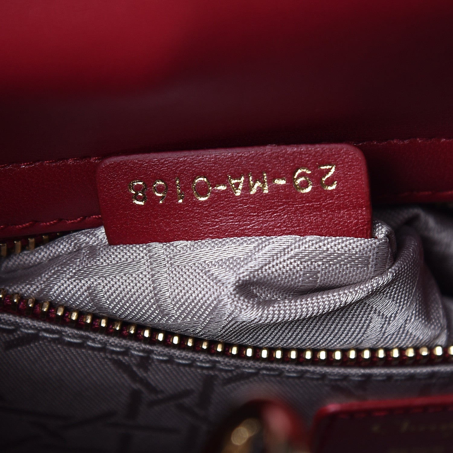 Christian Dior Lambskin Cannage Small My Lady Dior Red 7 of 12
