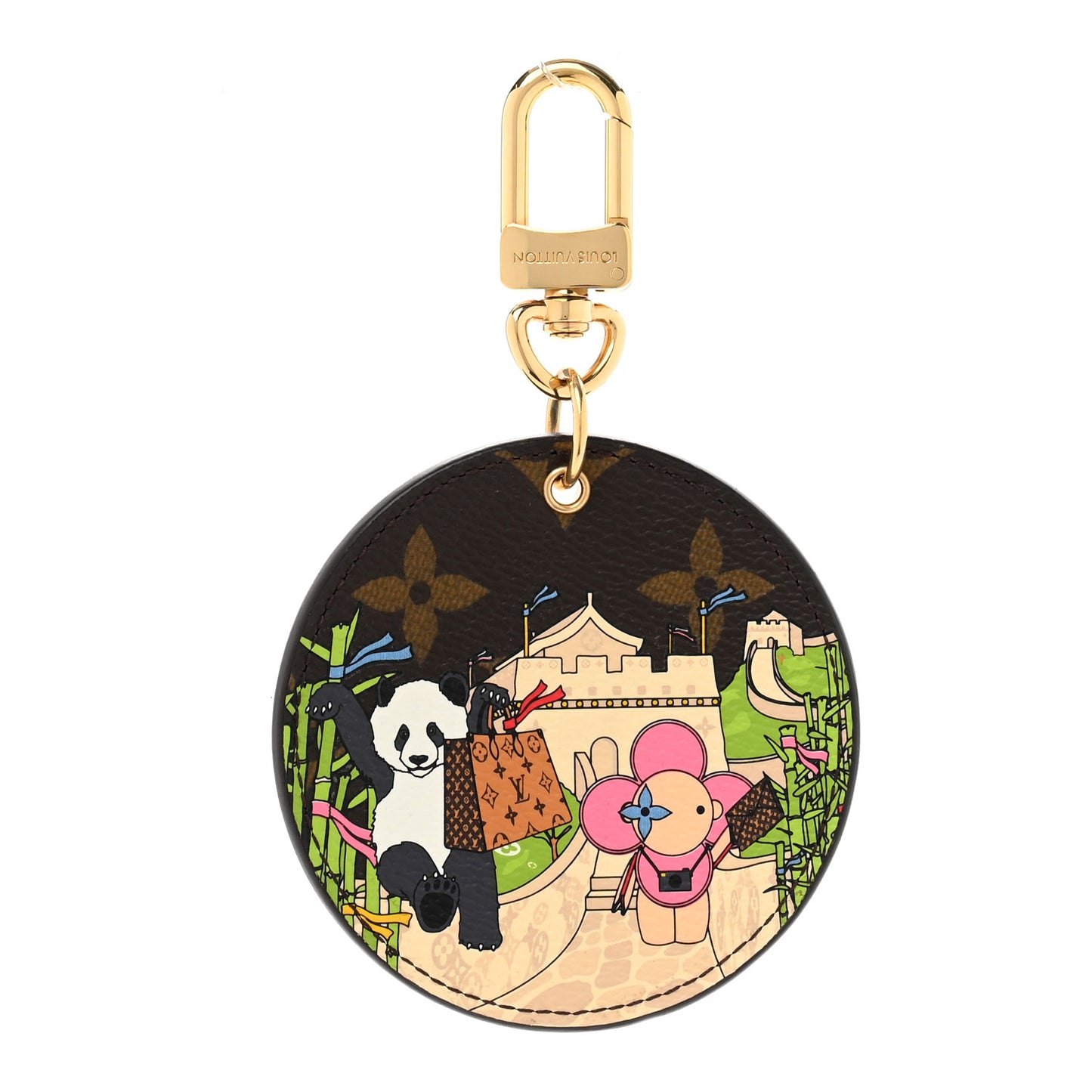 Monogram 2021 Christmas Animation China Wall Bag Charm Key Ring Myosotis Blue