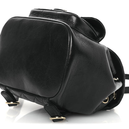 Chanel Lambskin Quilted Small Duma Drawstring Backpack Black 10 of 11