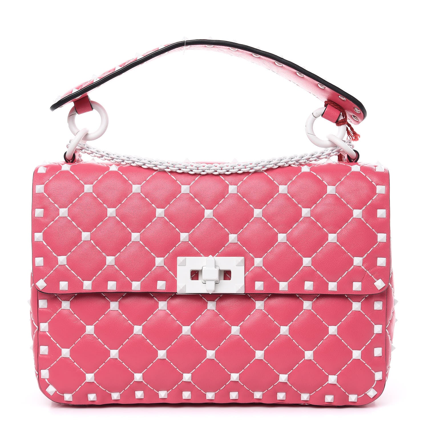 Valentino Garavani Lambskin Medium Free Rockstud Spike Shoulder Bag Shadow Pink 1 of 9