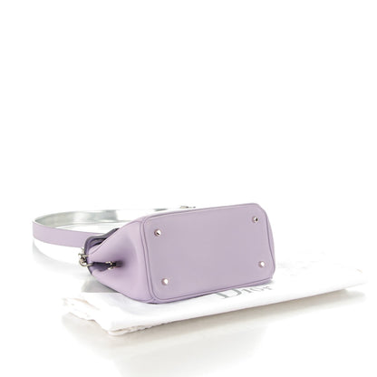Christian Dior Smooth Calfskin Tri-Color Mini Be Dior Flap Lilac Silver Pale Pink 4 of 9