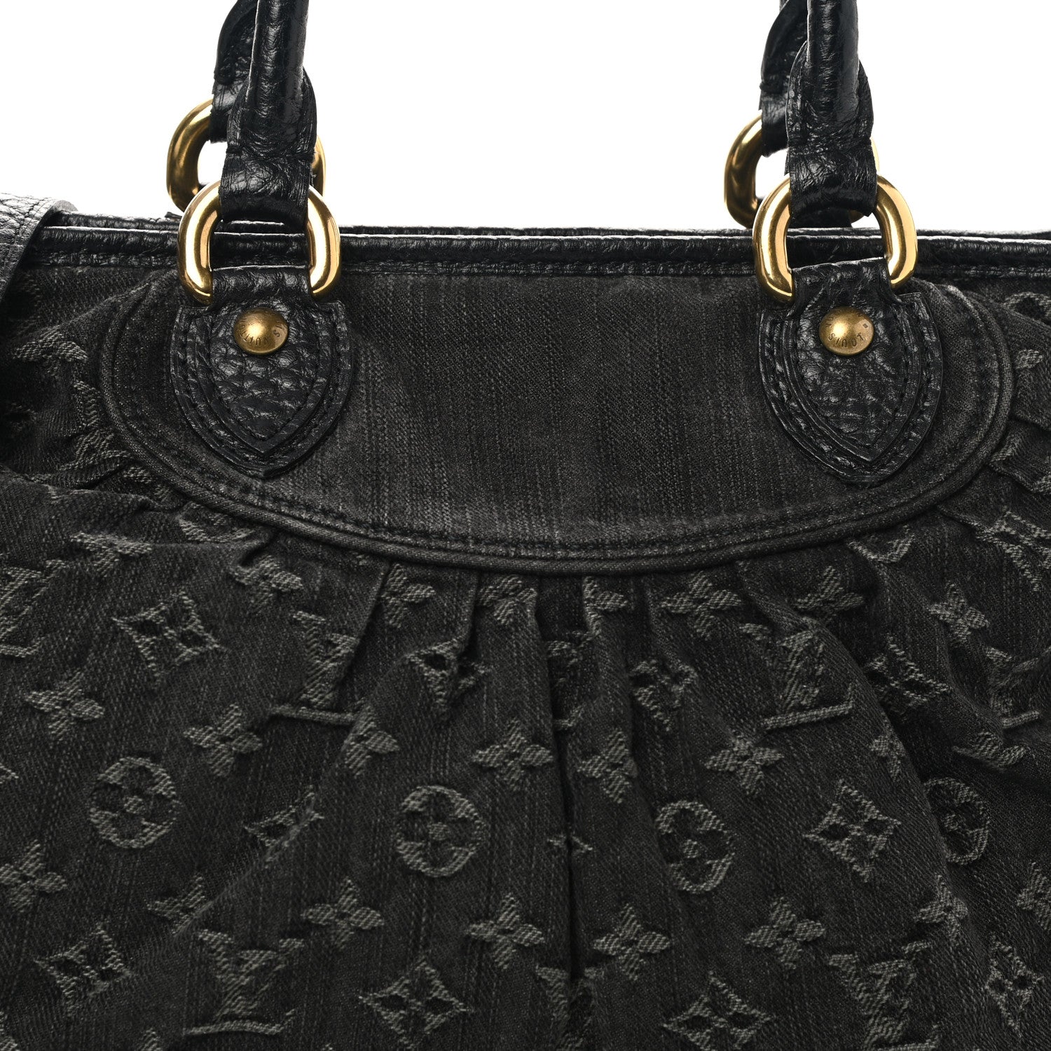 Louis Vuitton Denim Neo Cabby MM Black 8 of 13