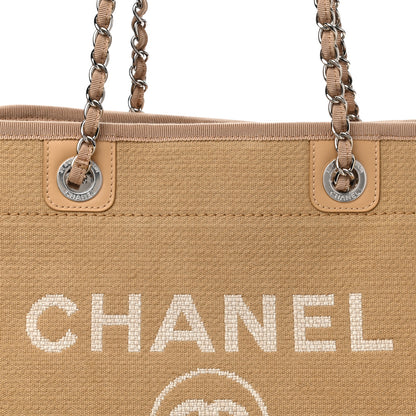 Chanel Mixed Fibers Small Deauville Tote Beige 9 of 12