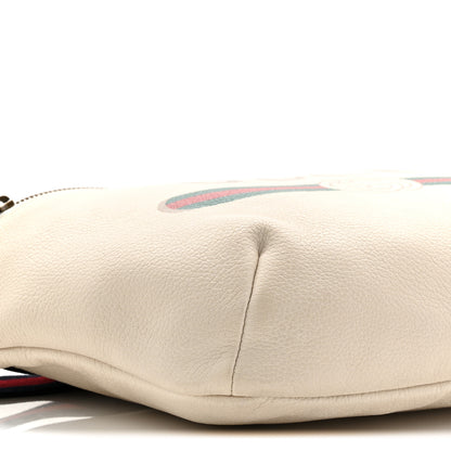 Gucci Grained Calfskin Logo Belt Bag White 9 of 10