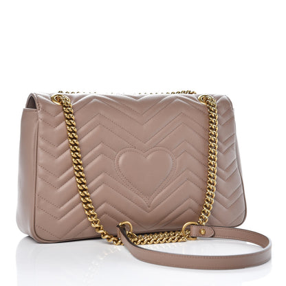 Gucci Calfskin Matelasse Medium GG Marmont Shoulder Bag Porcelain Rose 3 of 8