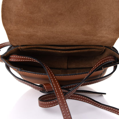 Loewe Grained Calfskin Mini Gate Crossbody Bag Caramel Pecan 5 of 9