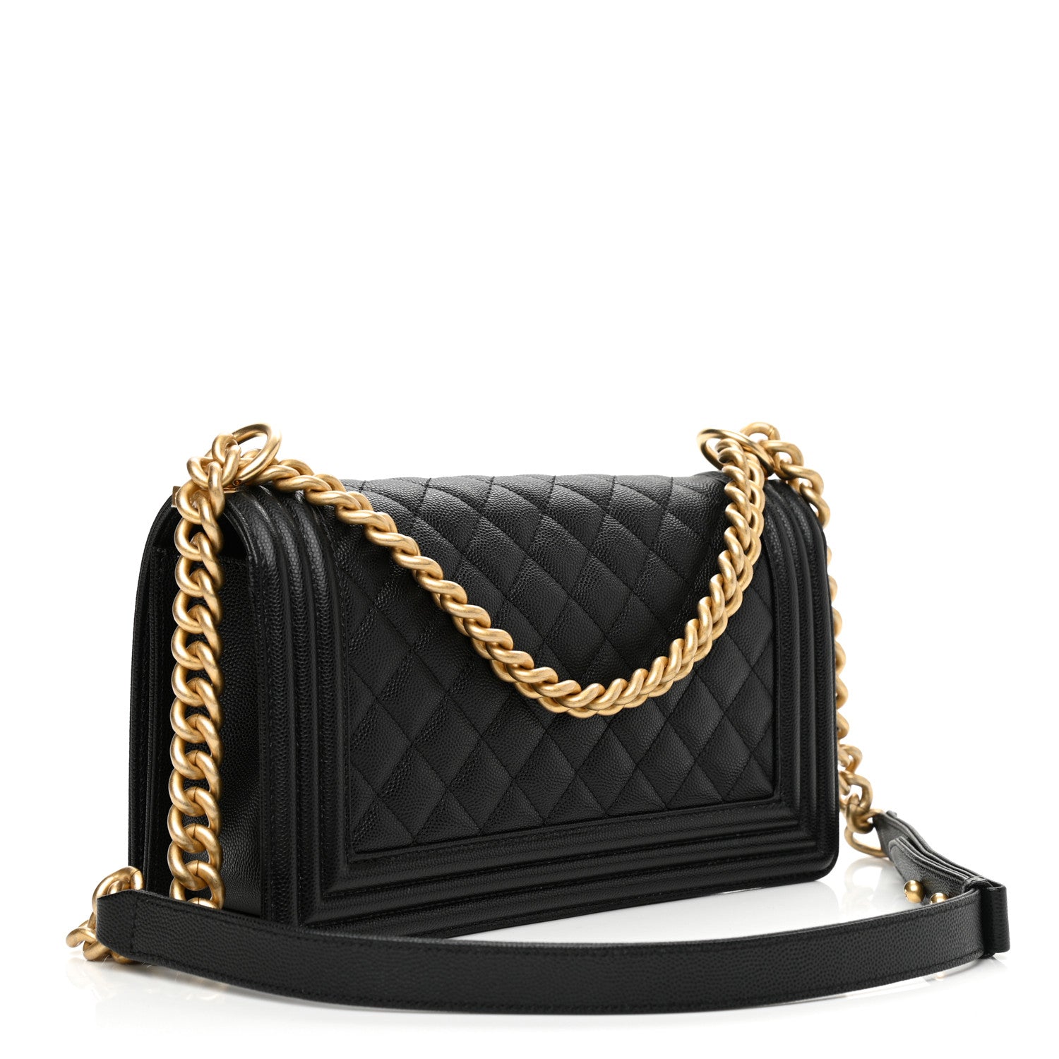 Chanel Caviar Quilted Medium Boy Flap Black 2 of 8