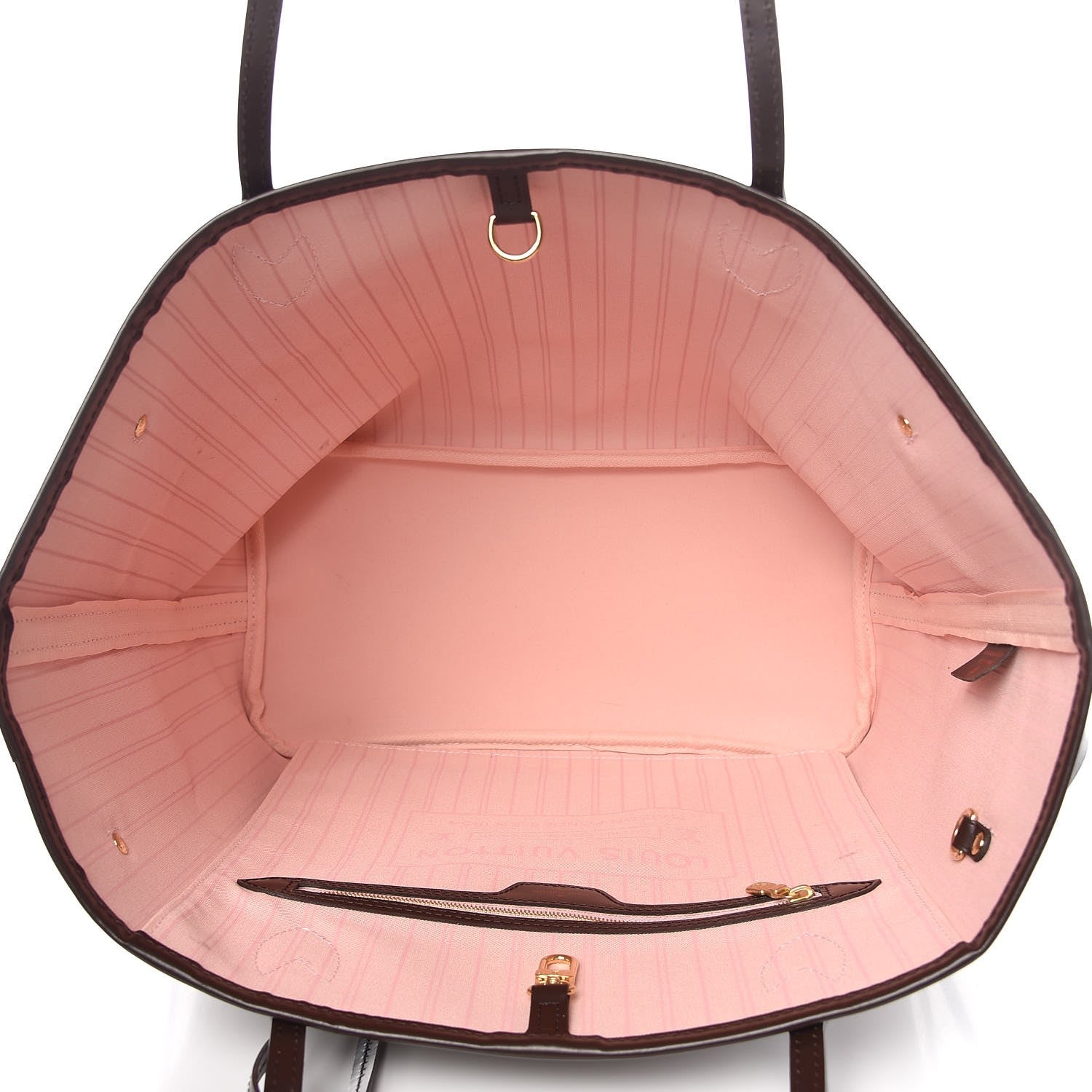 Louis Vuitton Damier Ebene Neo Neverfull MM Rose Ballerine 6 of 11