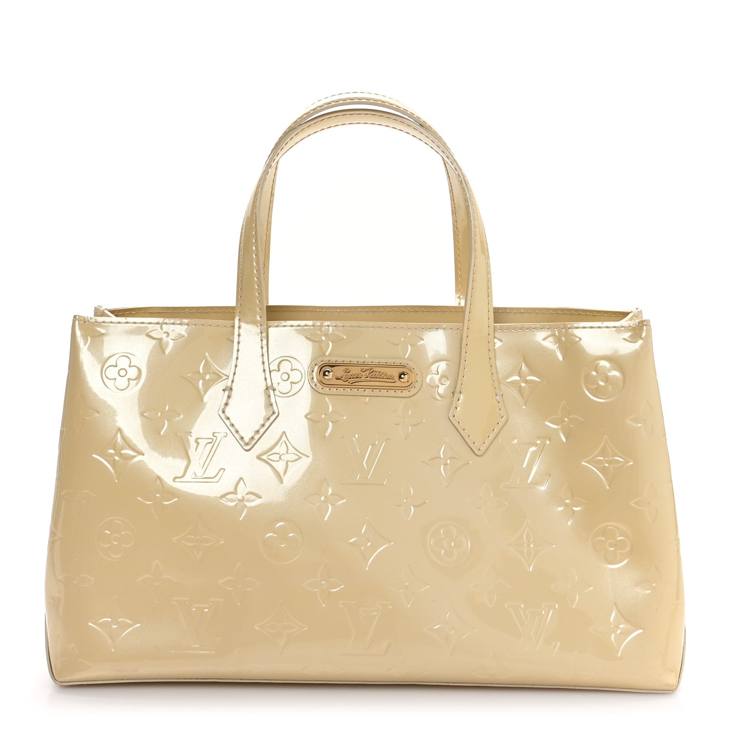 Louis Vuitton Vernis Wilshire PM Blanc Corail 1 of 9