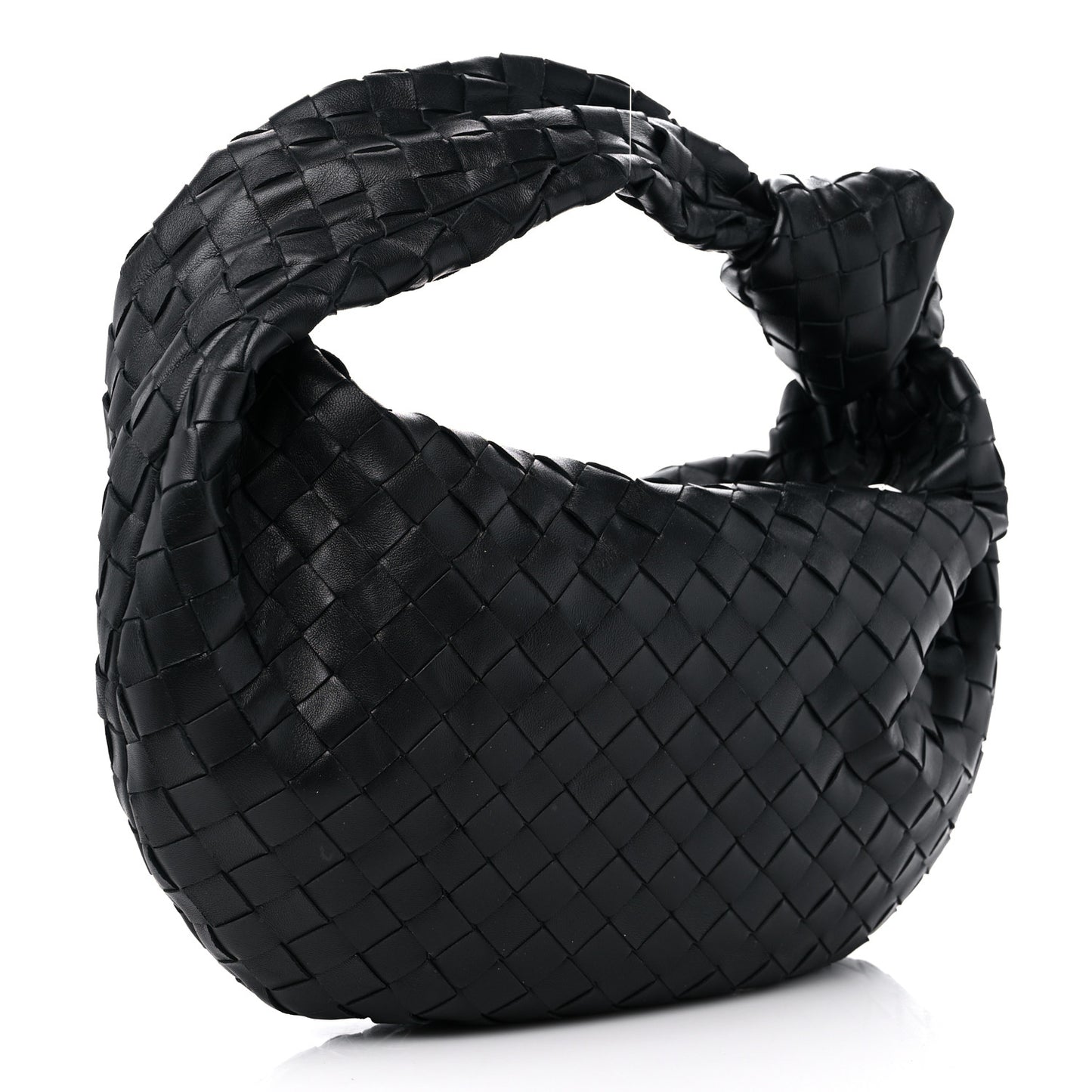 Nappa Intrecciato Teen Jodie Hobo Black