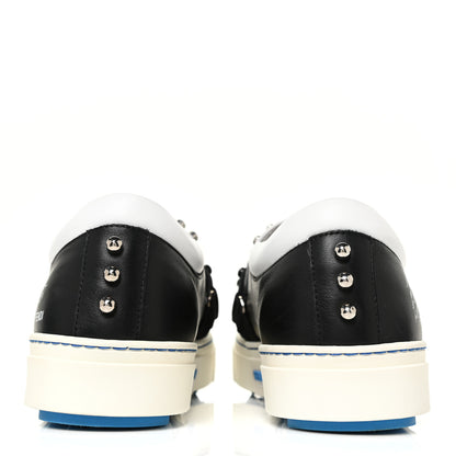 Fendi Calfskin Studded Karlito Slip On Sneaker 40 Black 4 of 15
