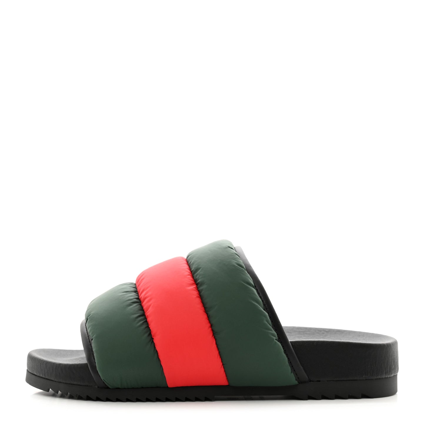 Nylon Web Womens Slide Sandals 36 Black Green Red