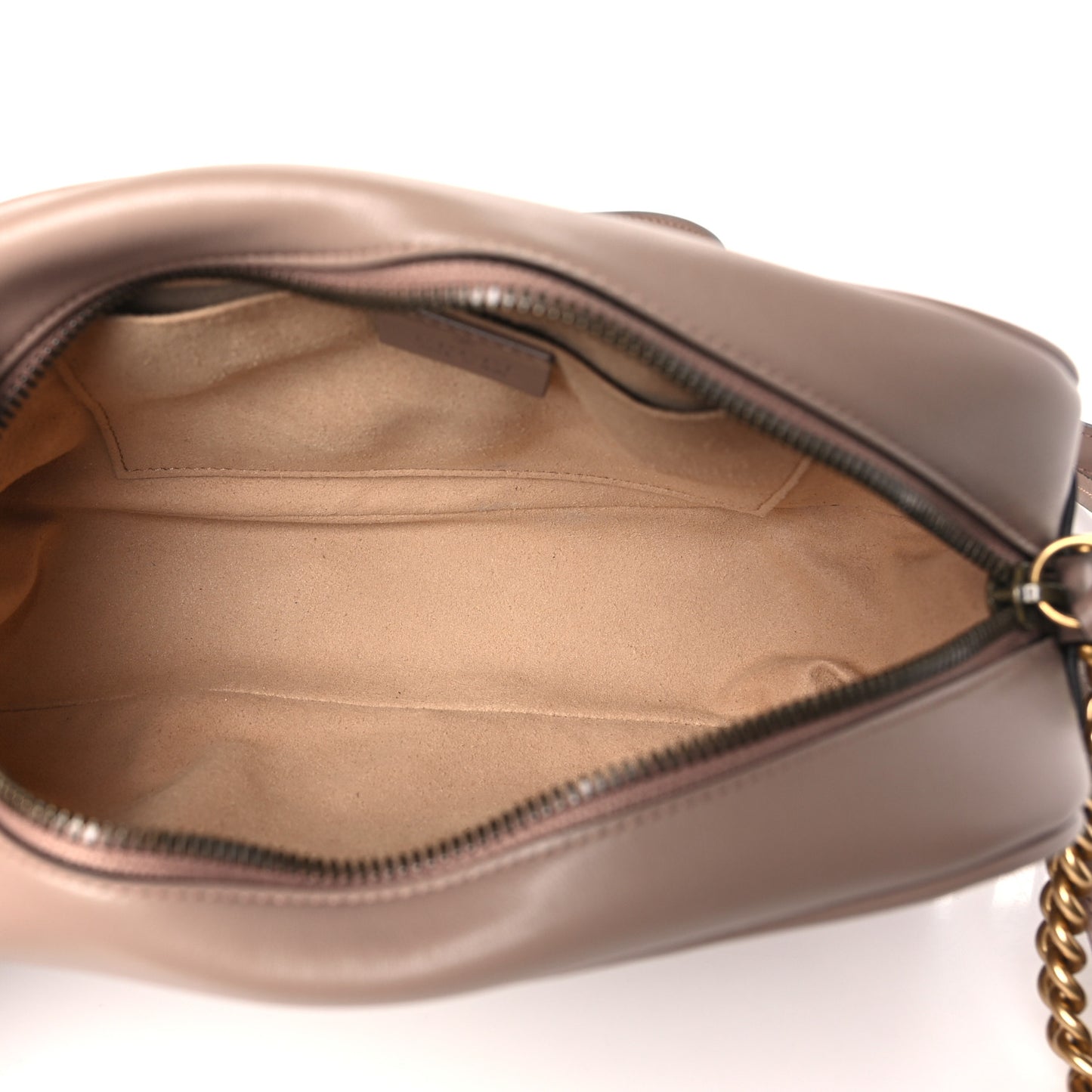 Calfskin Matelasse Small GG Marmont Chain Shoulder Bag Porcelain Rose