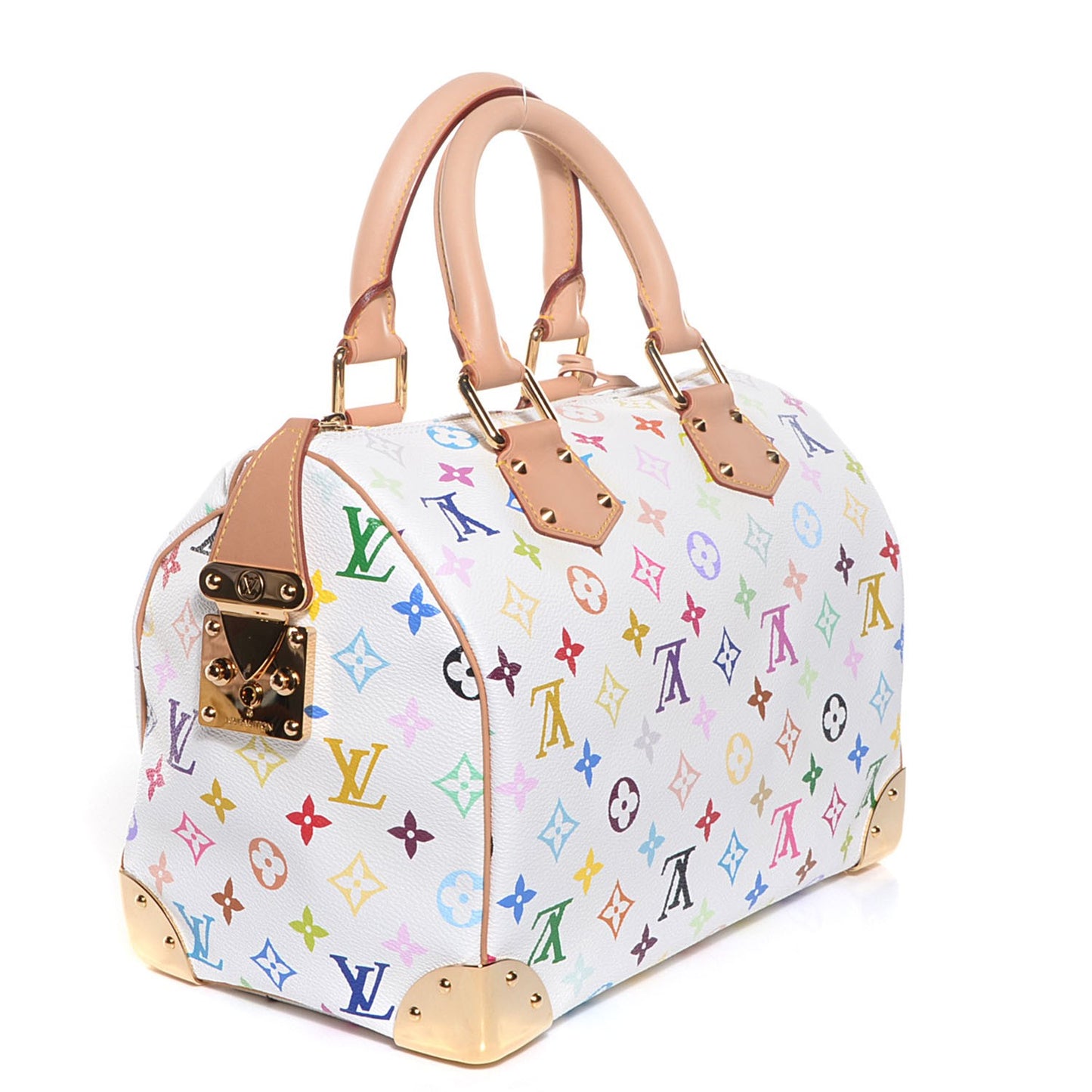 Monogram Multicolor Speedy 30 White