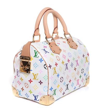 Louis Vuitton Monogram Multicolor Speedy 30 White 3 of 7