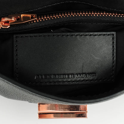 Alexander Wang Calfskin Small Marion Soft Black Rose Gold Hardware 6 of 7