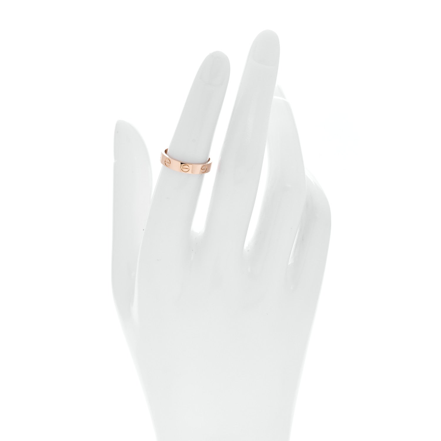Cartier 18K Pink Gold 3.5mm LOVE Wedding Band Ring 50 5.25 2 of 4