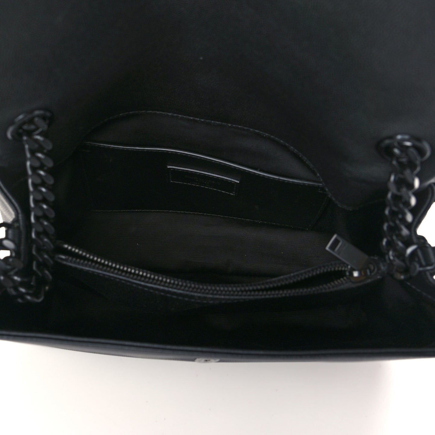 Grain De Poudre Medium West Hollywood Monogram Fold-Over Black