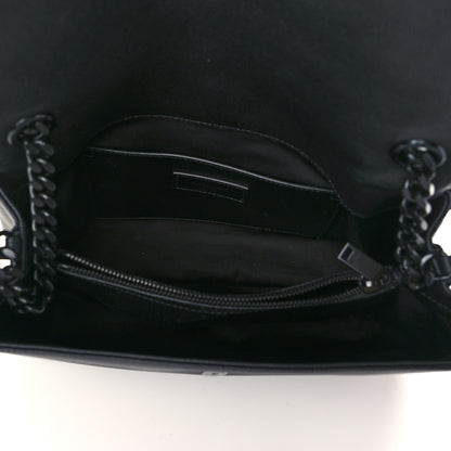 Saint Laurent Grain De Poudre Medium West Hollywood Monogram Fold-Over Black 5 of 6