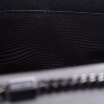 Saint Laurent Grain De Poudre Medium Classic Monogram Kate Satchel Black 7 of 10