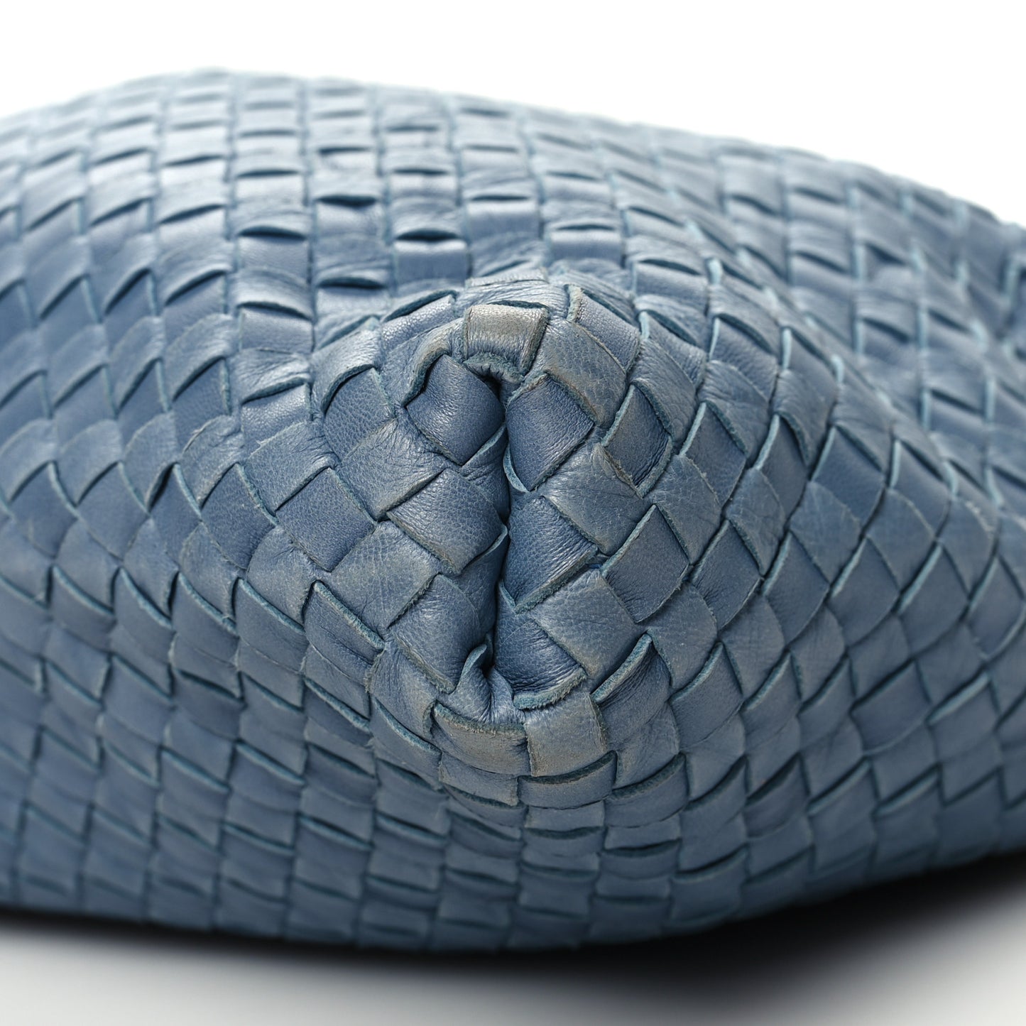 Nappa Torchon Alligator Intrecciato Hobo Bag Light Blue