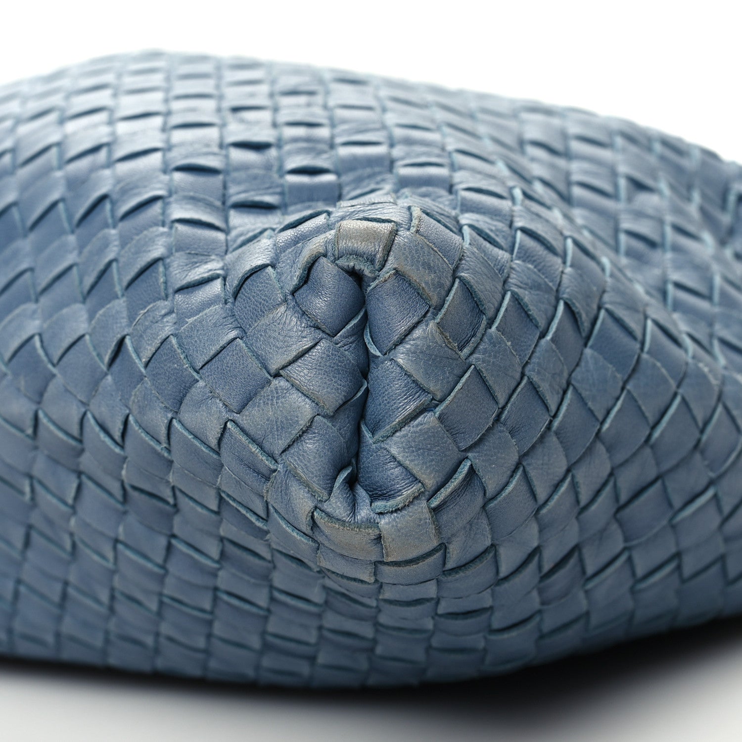 Bottega Veneta Nappa Torchon Alligator Intrecciato Hobo Bag Light Blue 10 of 11