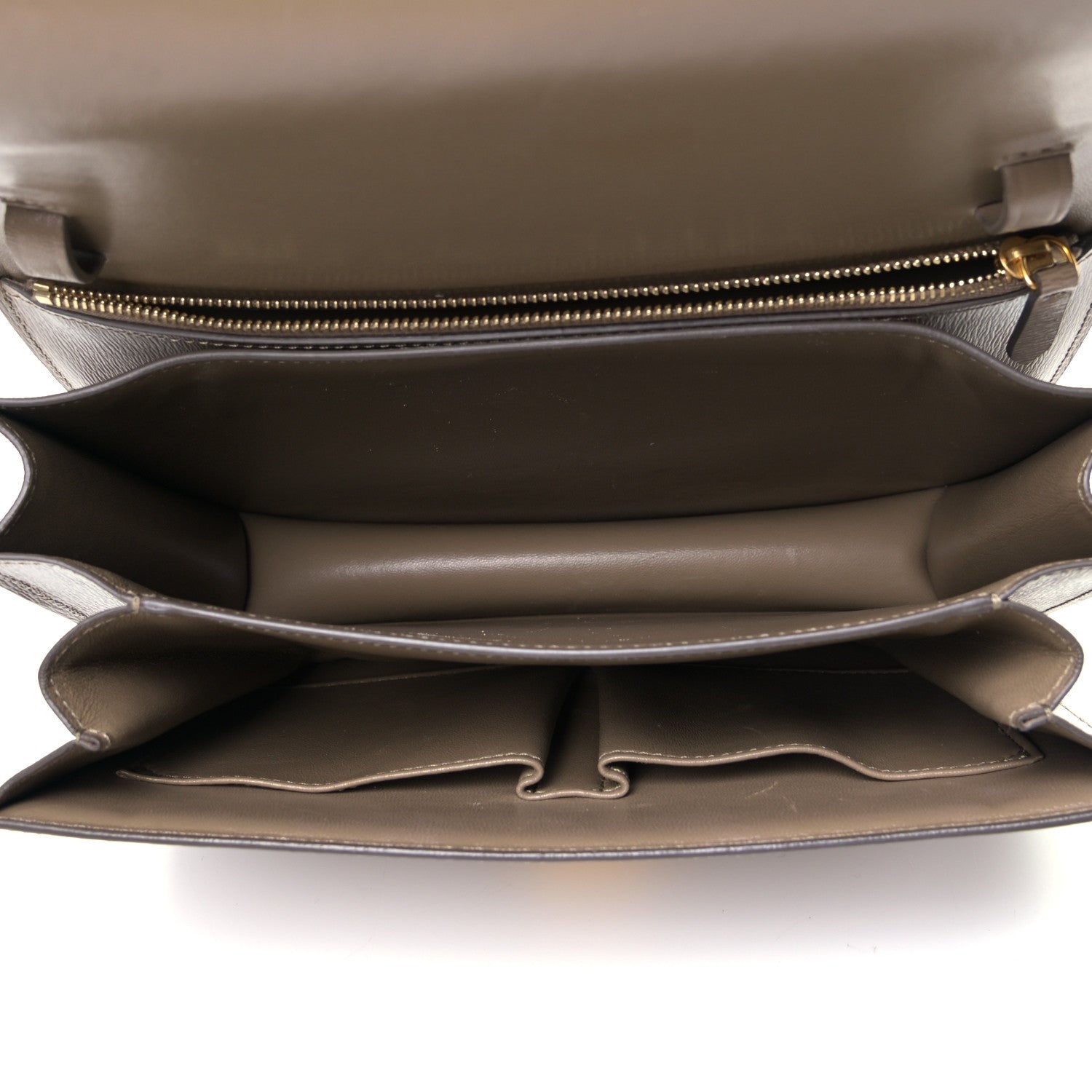 Celine Liege Calfskin Medium Classic Box Flap Bag Taupe 4 of 5