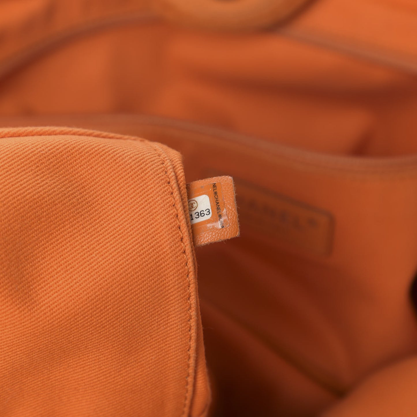 Canvas Medium Deauville Tote Orange